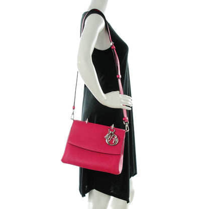 Christian Dior Bullcalf Small Be Dior Flap Fraise Tangerine 2 of 7
