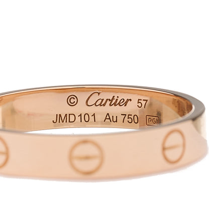 Cartier 18K Pink Gold 3.5mm LOVE Wedding Band Ring 57 8 4 of 4