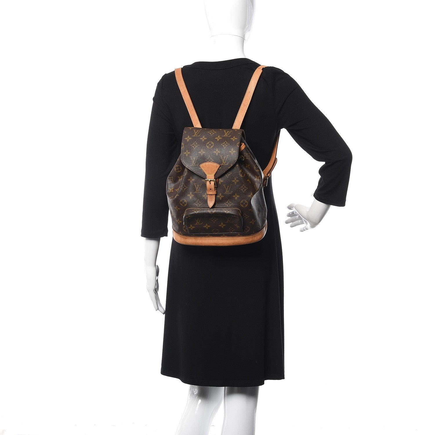 Louis Vuitton Monogram Montsouris MM Backpack 2 of 9