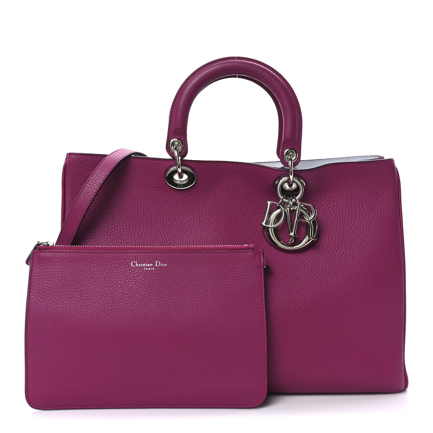 Bullcalf Large Diorissimo Tote Toxic Purple