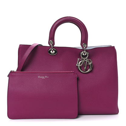 Christian Dior Bullcalf Large Diorissimo Tote Toxic Purple 3 of 11