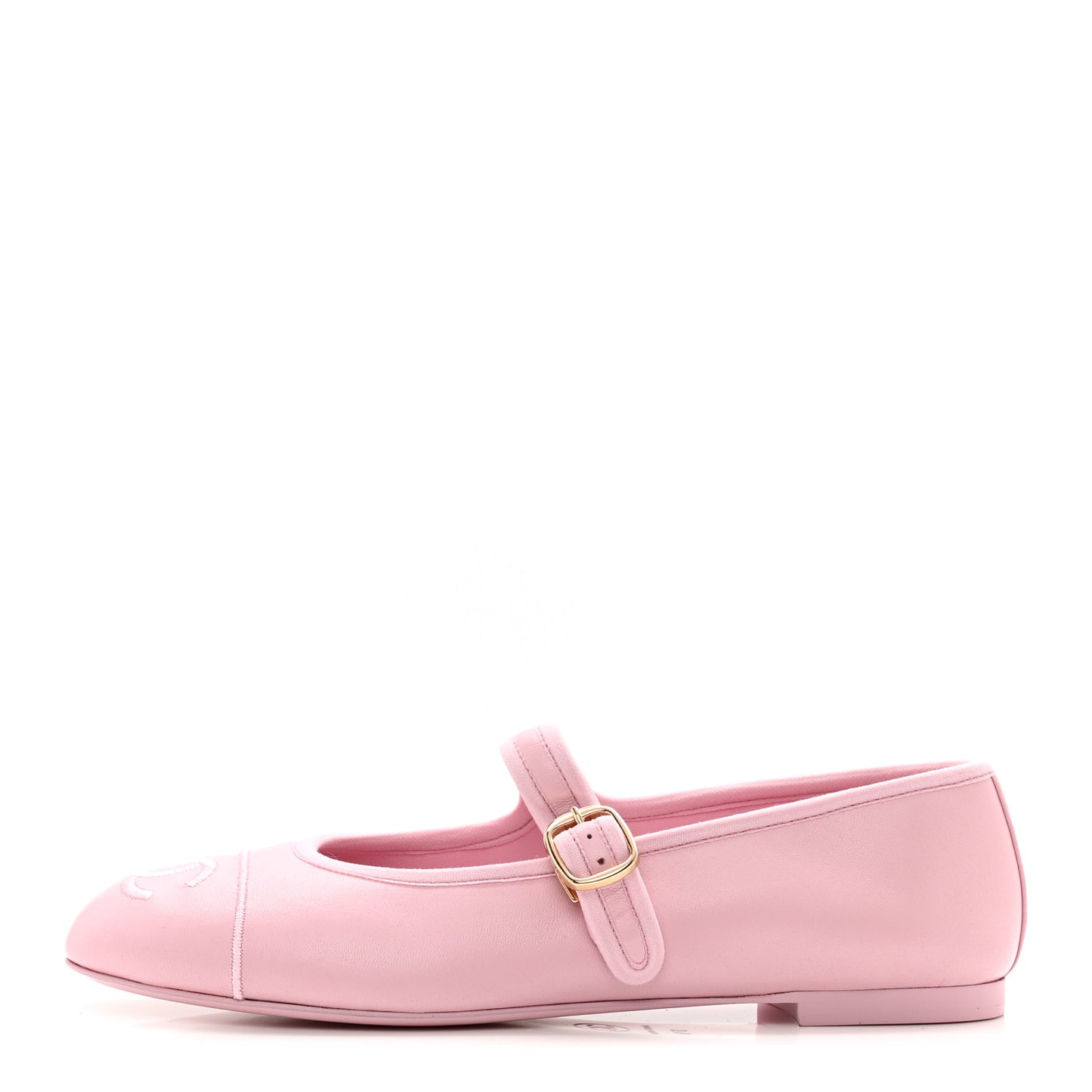 Lambskin Mary Jane Flats 37.5 Pink