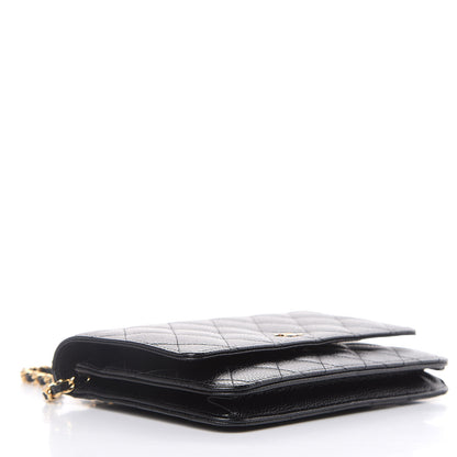 Chanel Caviar Quilted Wallet On Chain WOC Black 4 of 12