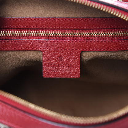 Gucci GG Supreme Monogram Tian Small Boston Beige Multicolor Red 6 of 13