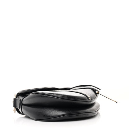 Christian Dior Shiny Goatskin Saddle Bag Black 4 of 12