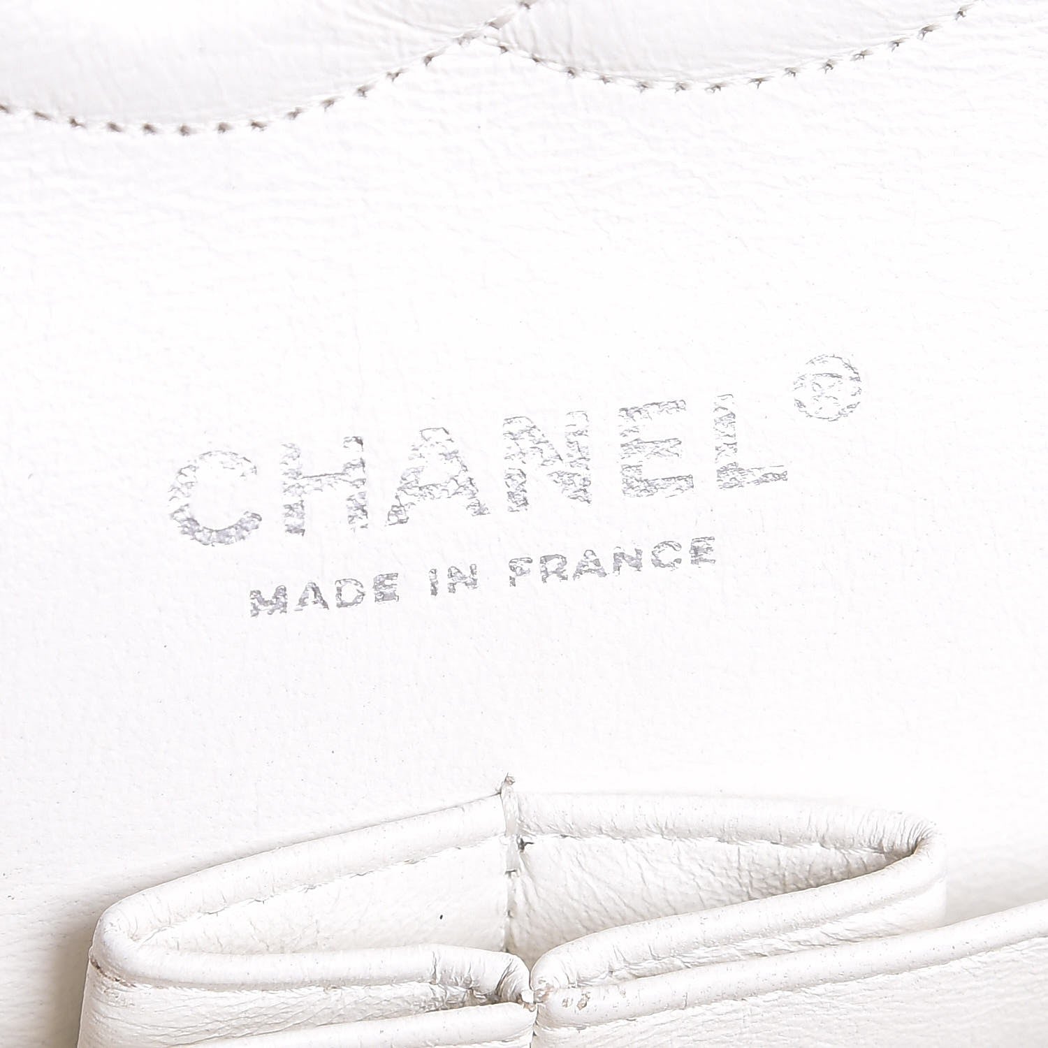 Chanel Caviar Quilted Medium Double Flap White 7 of 24