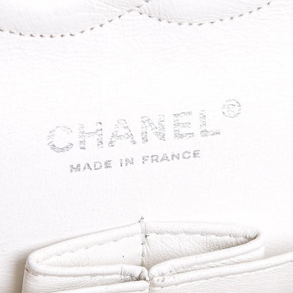 Chanel Caviar Quilted Medium Double Flap White 7 of 24