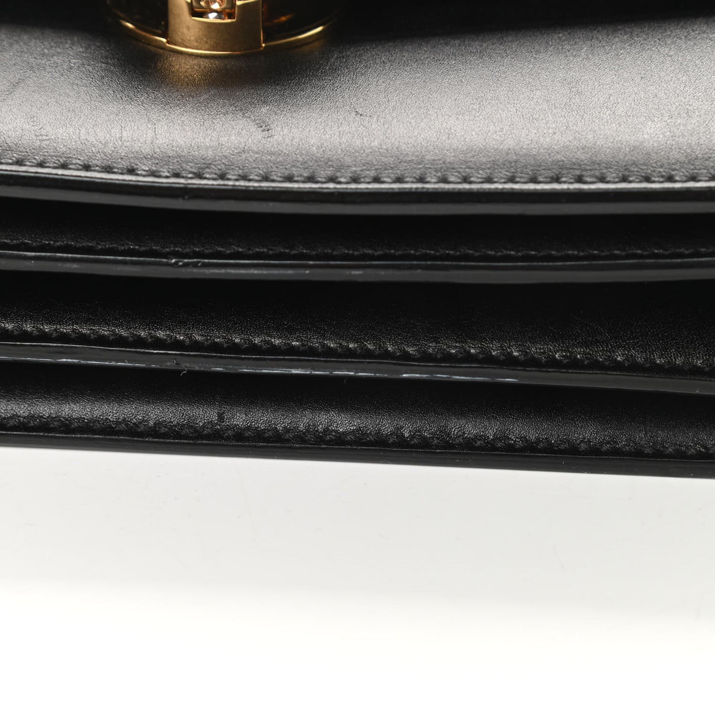 Calfskin Big Trouble Chain Bag Black