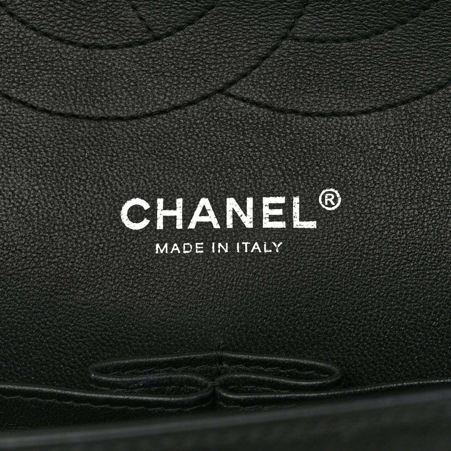 Crumpled Calfskin Quilted Jumbo Double Flap So Black