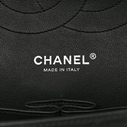 Chanel Crumpled Calfskin Quilted Jumbo Double Flap So Black 6 of 11