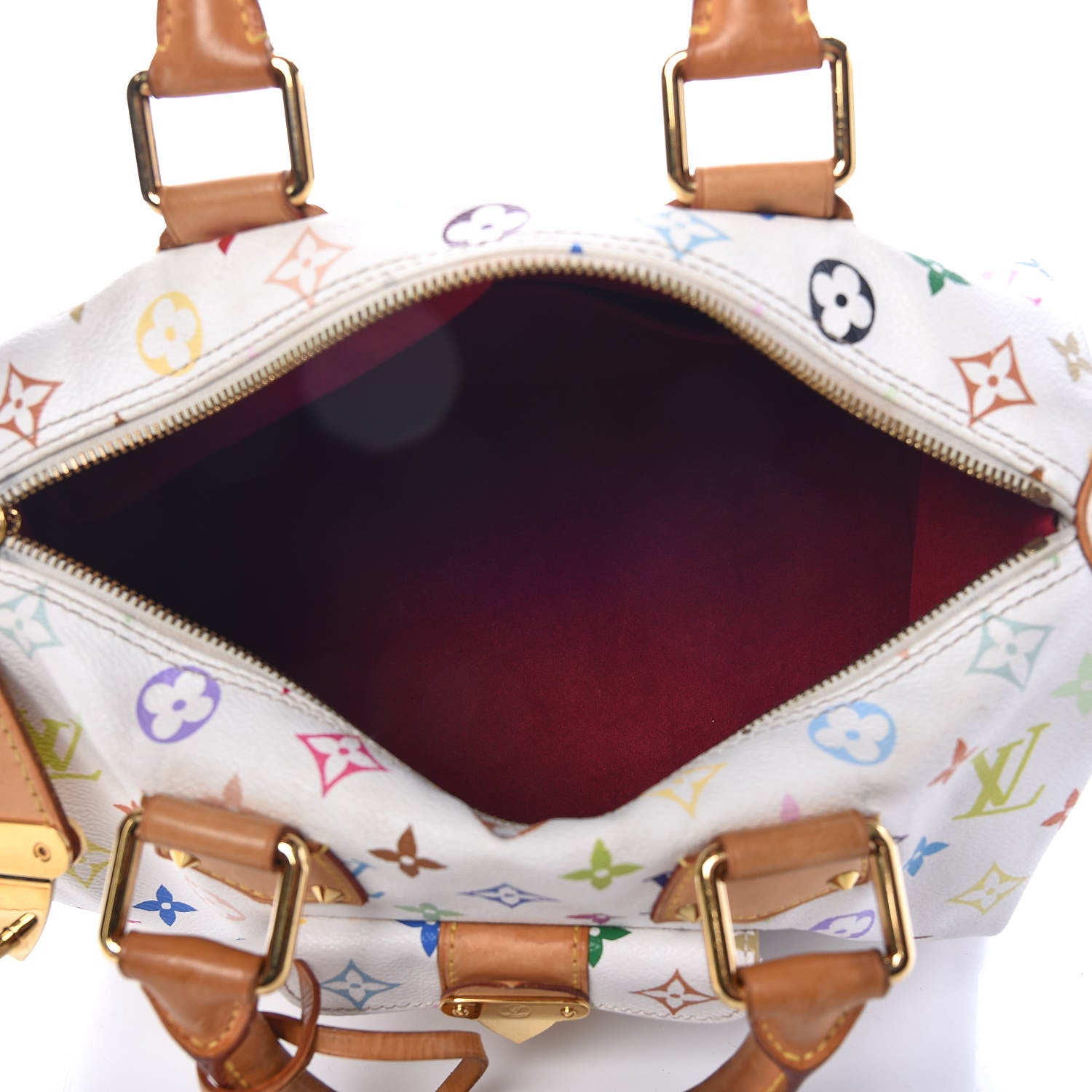 Louis Vuitton Monogram Multicolor Speedy 30 White 5 of 22