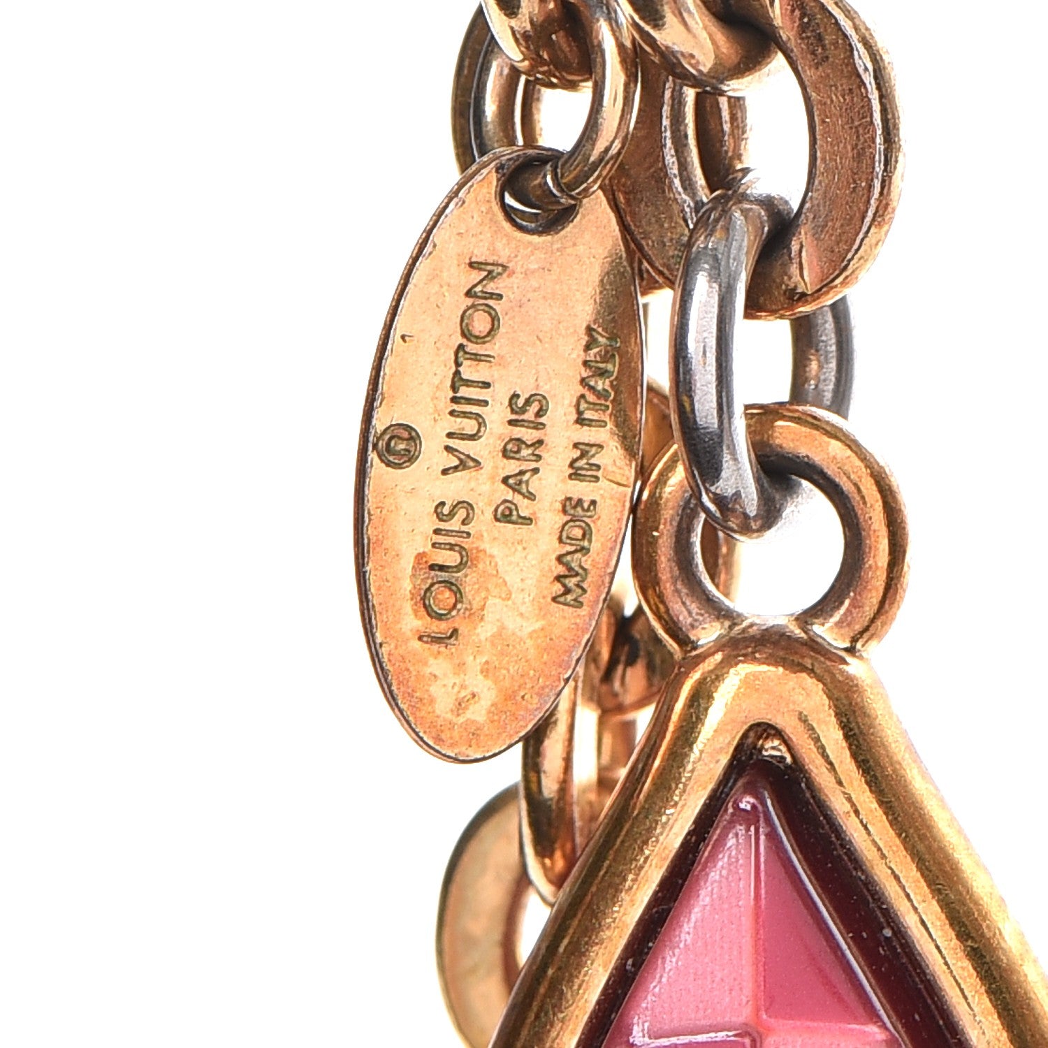 Louis Vuitton Metal Resin Mosaique Bag Charm Rouge Fauviste 5 of 5