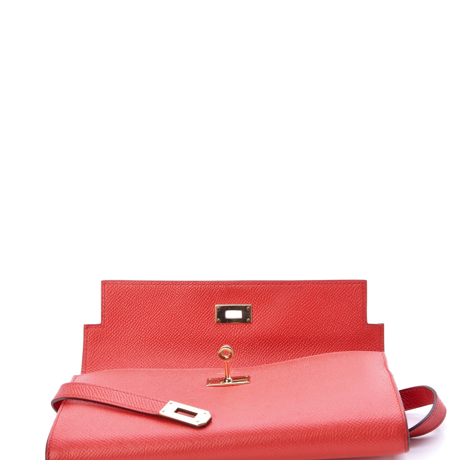 Hermes Epsom Kelly Longue Wallet Rose Jaipur 11 of 27