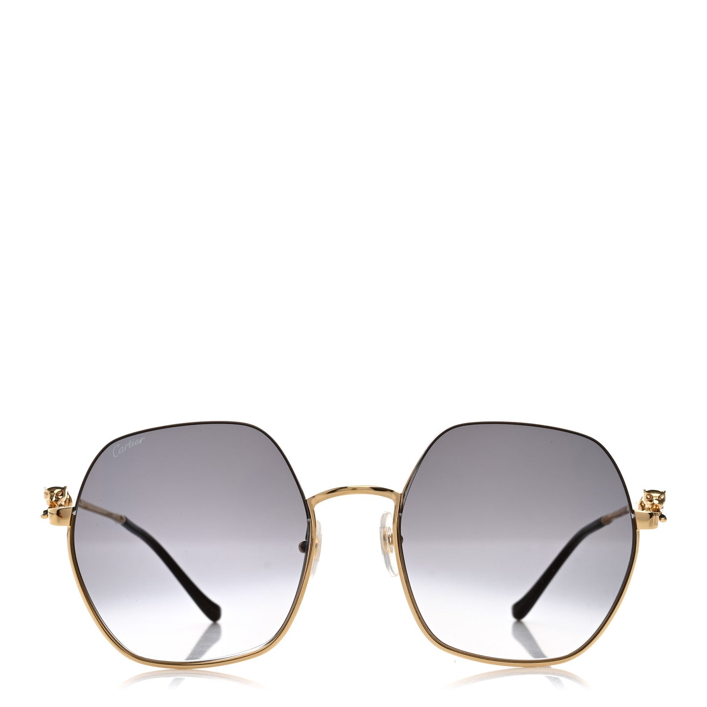 Panthere De Cartier Sunglasses CT0267S Gold Black
