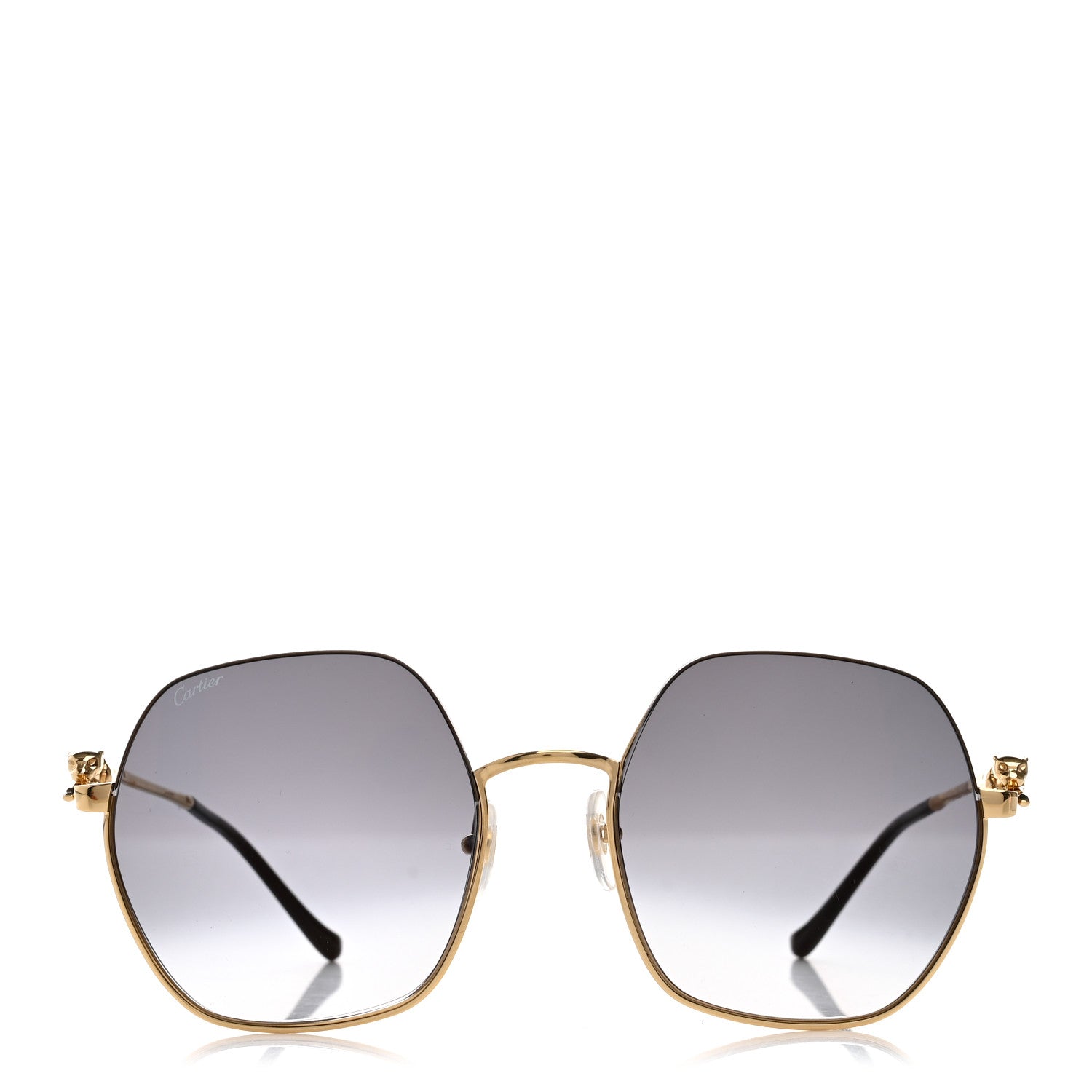 Cartier Panthere De Cartier Sunglasses CT0267S Gold Black 2 of 7