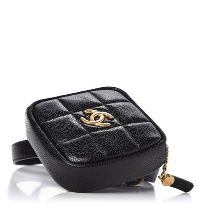 Chanel Caviar Quilted Coin Purse Belt Bag Black 4 of 9