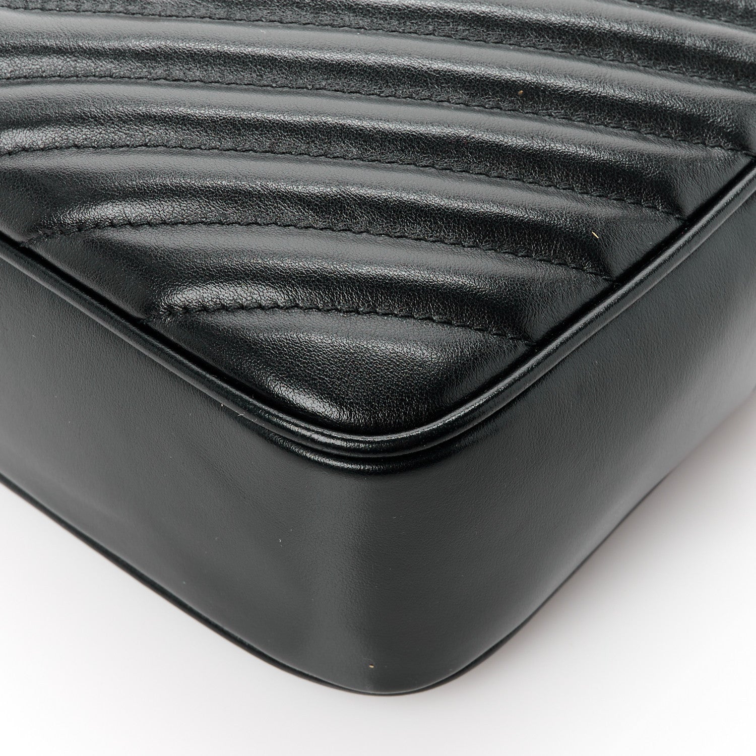 Saint Laurent Calfskin Matelasse Monogram Lou Camera Bag Black 10 of 10