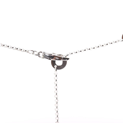 Bulgari 18K White Gold Diamond Small B.Zero1 Pave Pendant Necklace 3 of 7