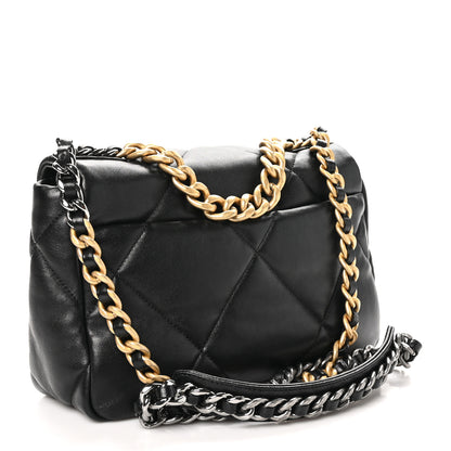 Chanel Goatskin Quilted Medium Chanel 19 Flap Black 2 of 9