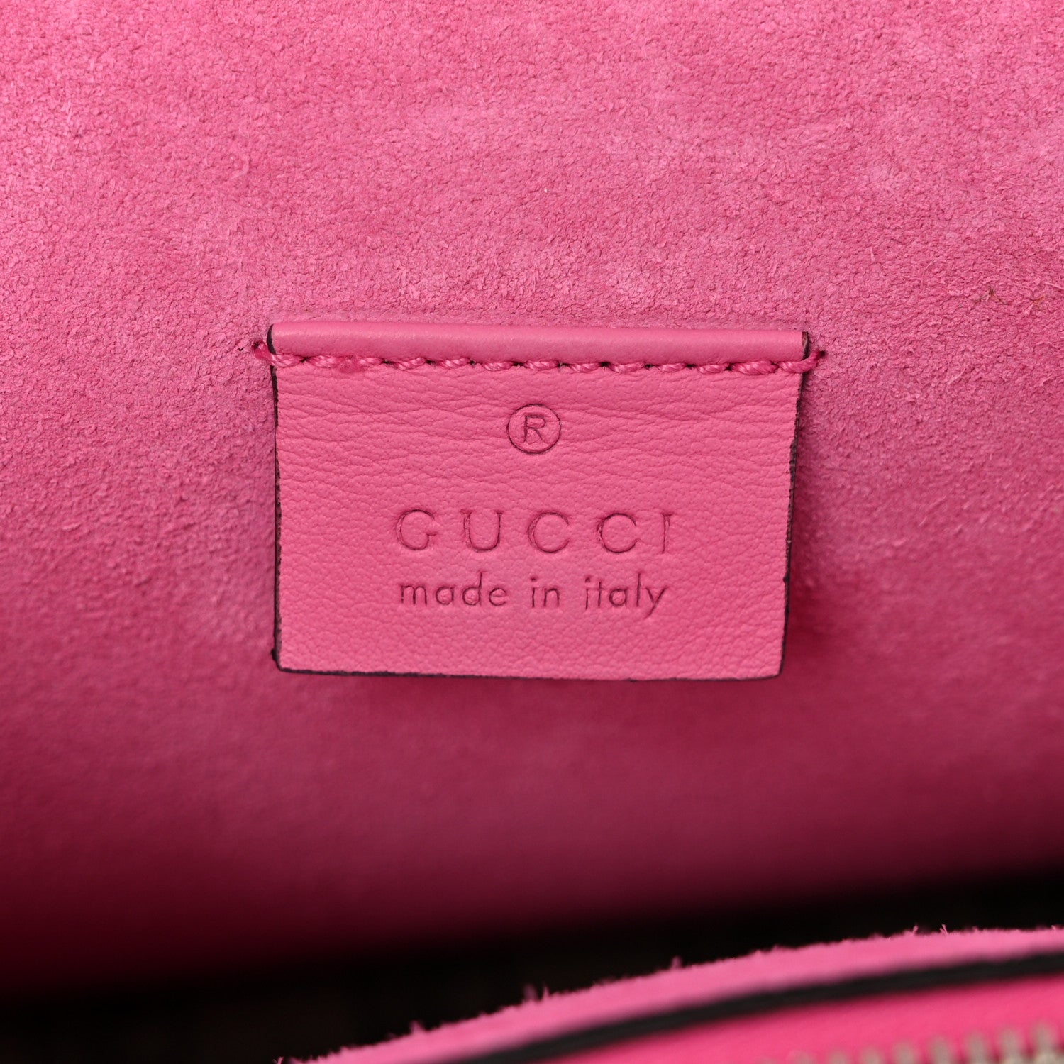 Gucci GG Supreme Monogram Suede Pierced Heart Embroidered Medium Dionysus Shoulder Bag Beige Ebony Pink Tropical Flower 6 of 14