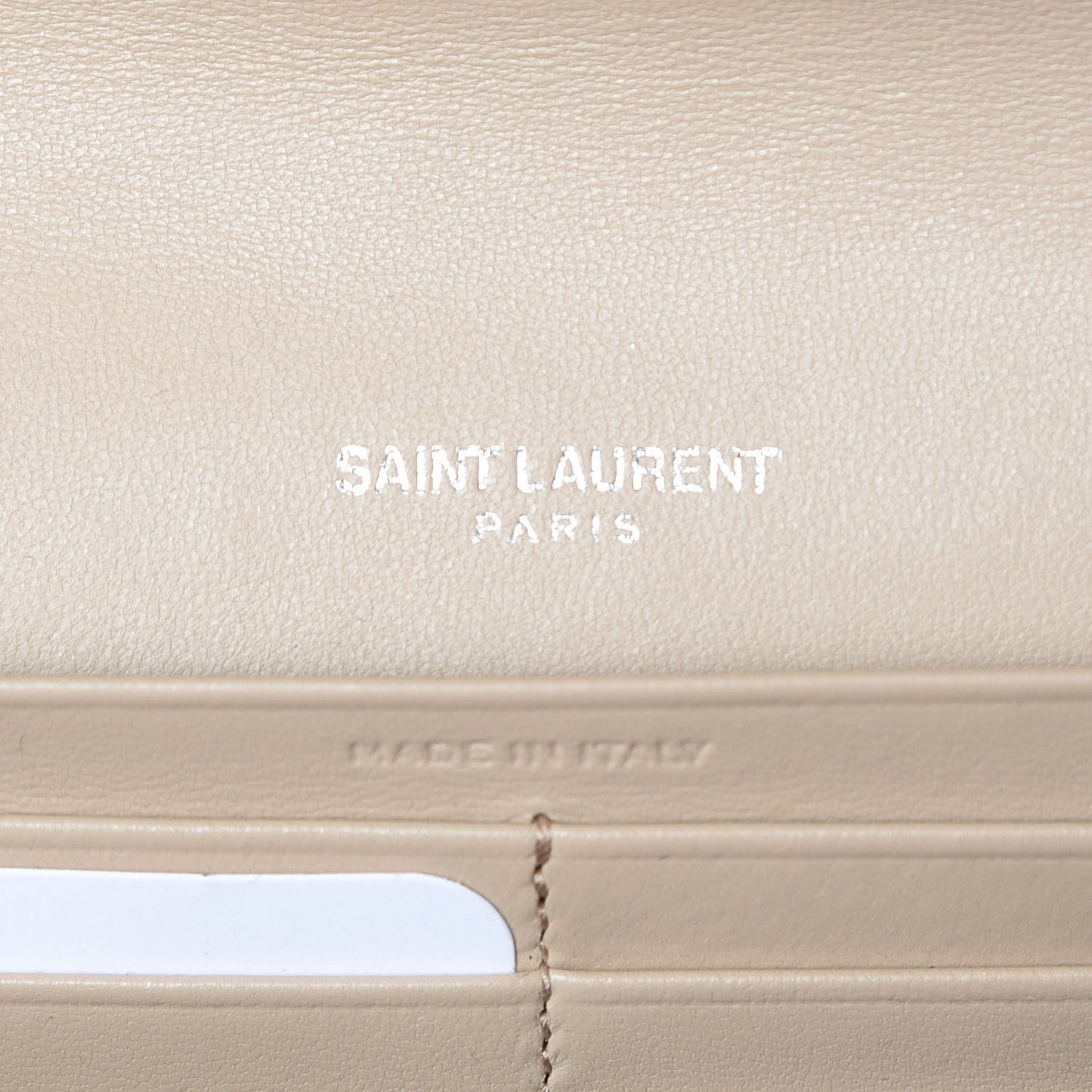 Lambskin Y Quilted Monogram Large Loulou Flap Wallet Nude Powder