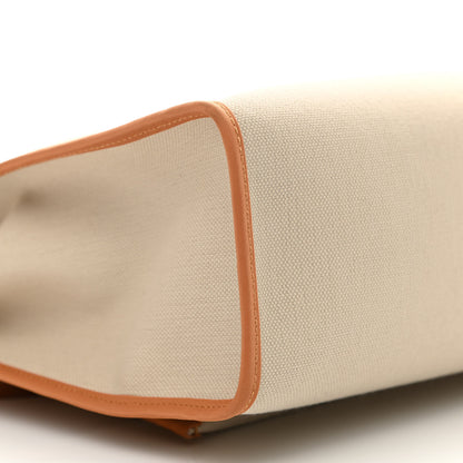Hermes Military Toile Vache Hunter Herbag Zip 31 PM Beton Toffee 10 of 12