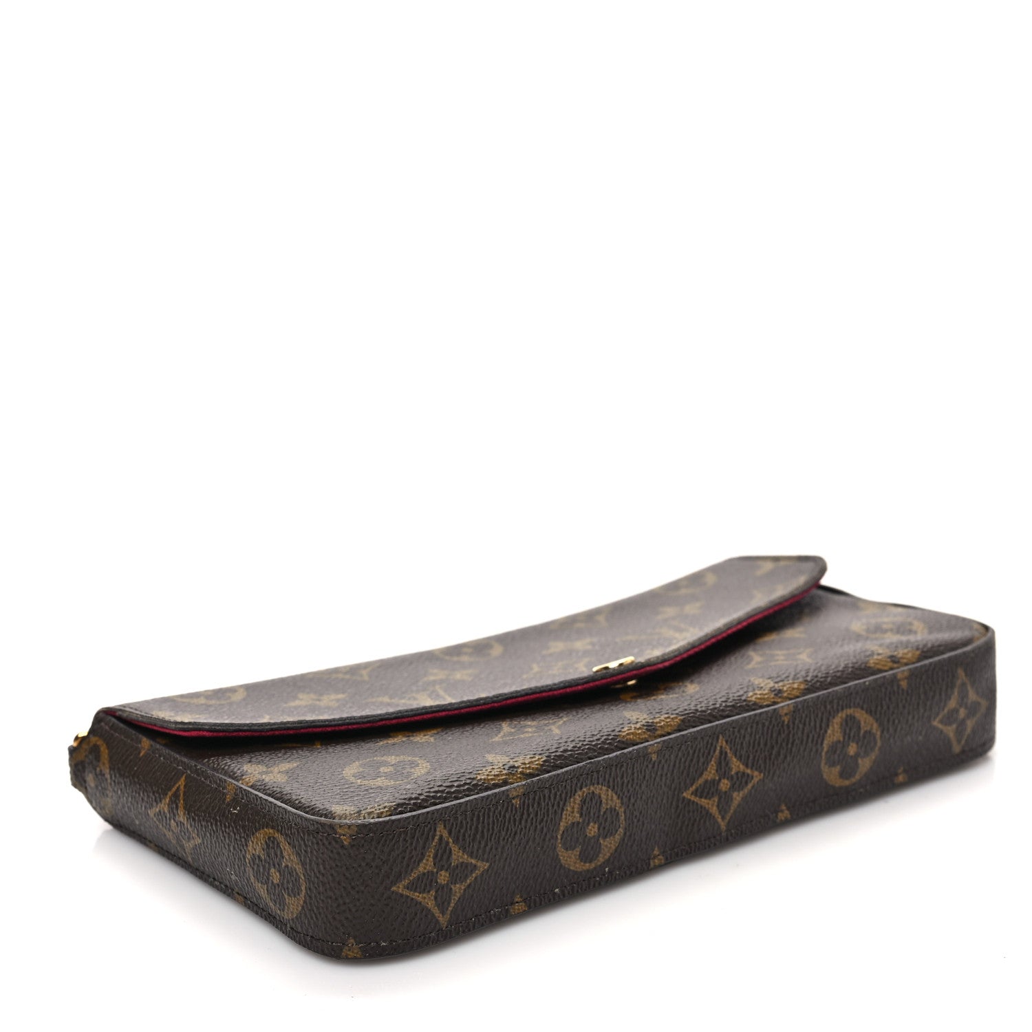 Louis Vuitton Monogram Pochette Felicie Chain Wallet Fuchsia 4 of 7