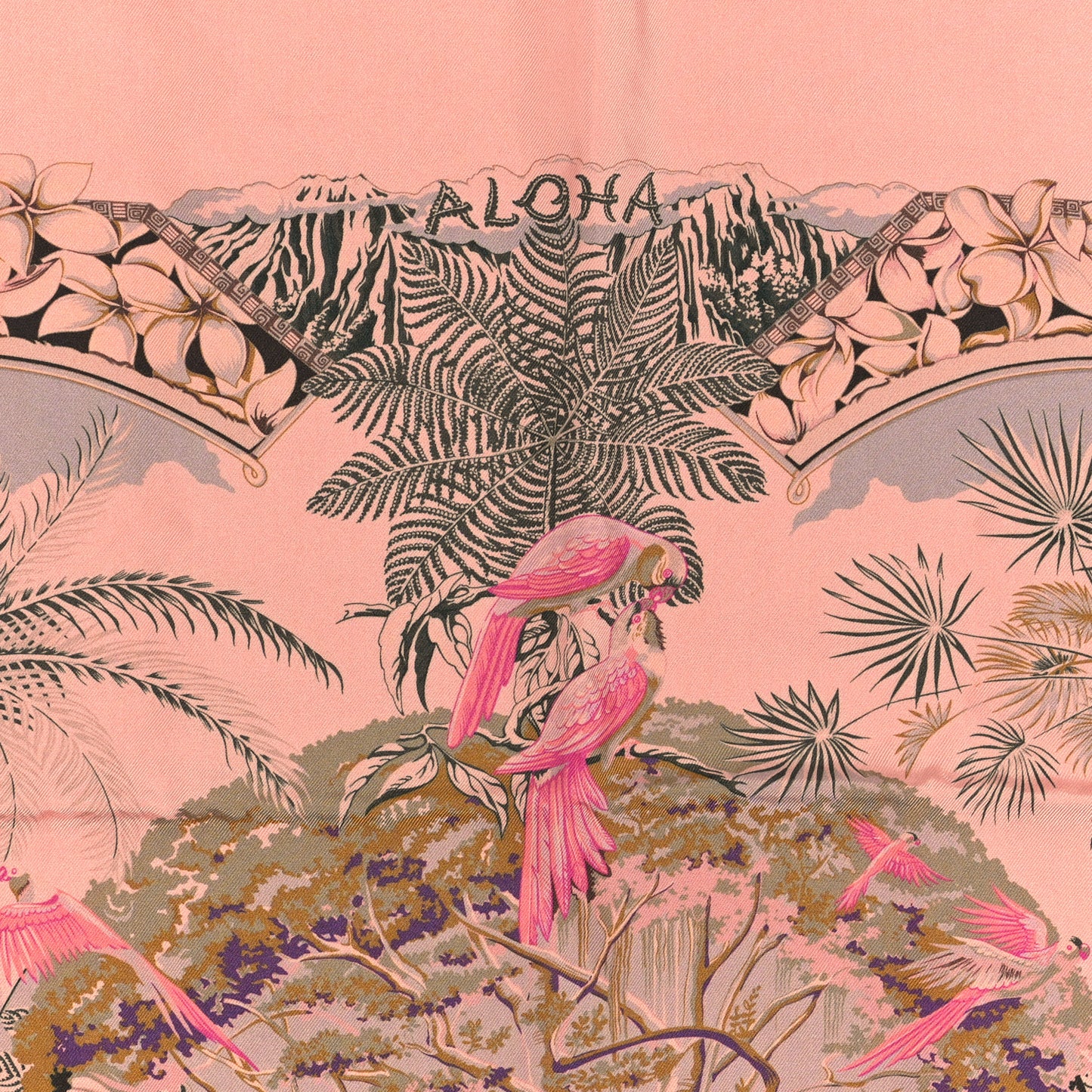 Silk Aloha Scarf 70 Rose Pale