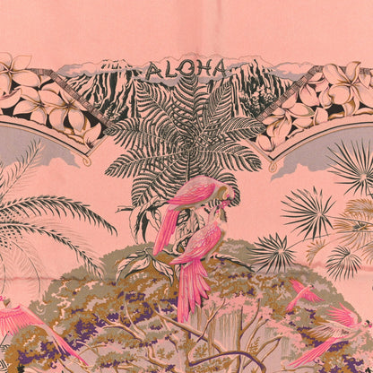 Hermes Silk Aloha Scarf 70 Rose Pale 5 of 5