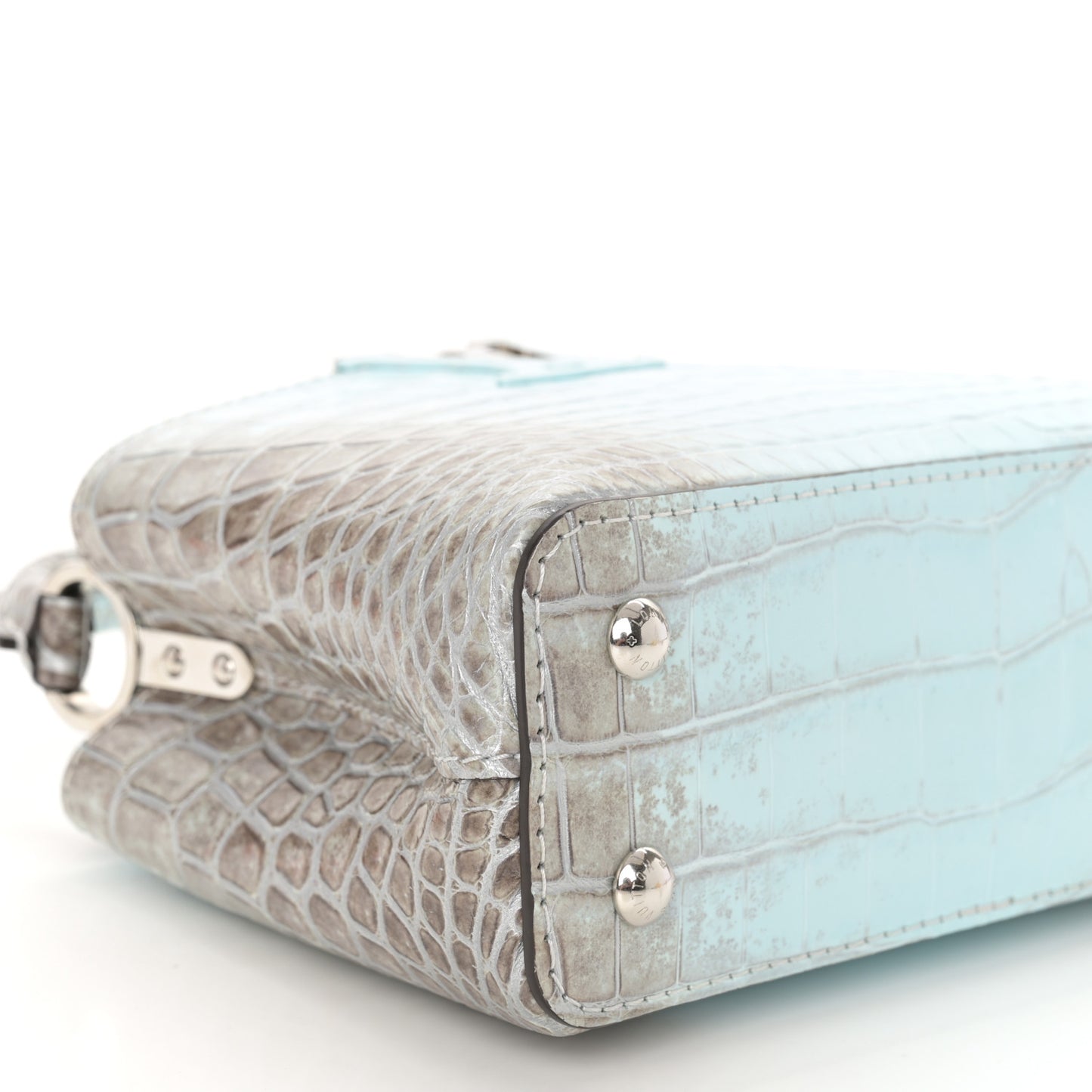 Crocodile Mini Capucines Blue Celeste