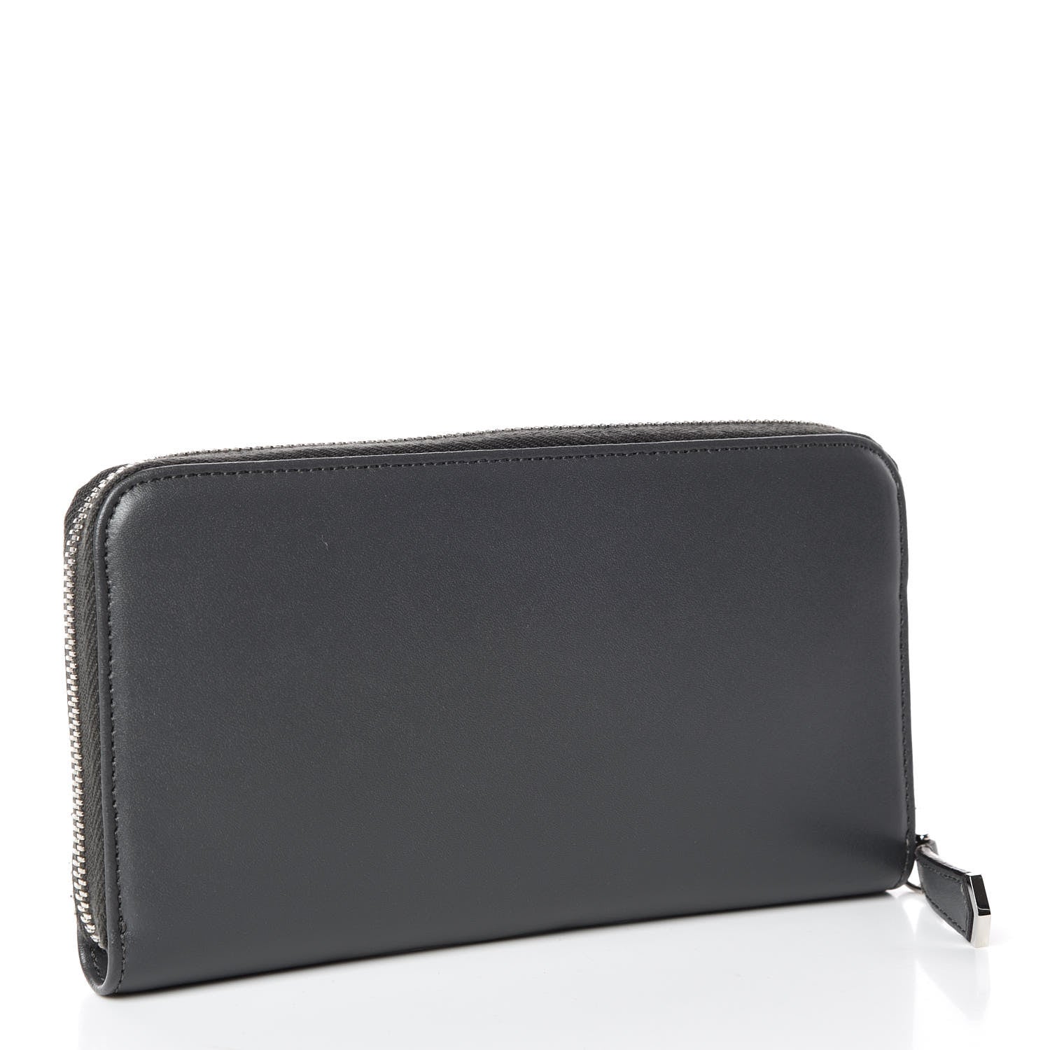 Fendi Vitello Liberty Studded Zip Around Wallet Asfalto Multicolor 3 of 8