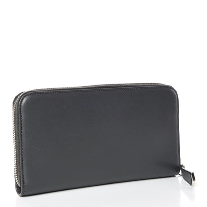 Fendi Vitello Liberty Studded Zip Around Wallet Asfalto Multicolor 3 of 8