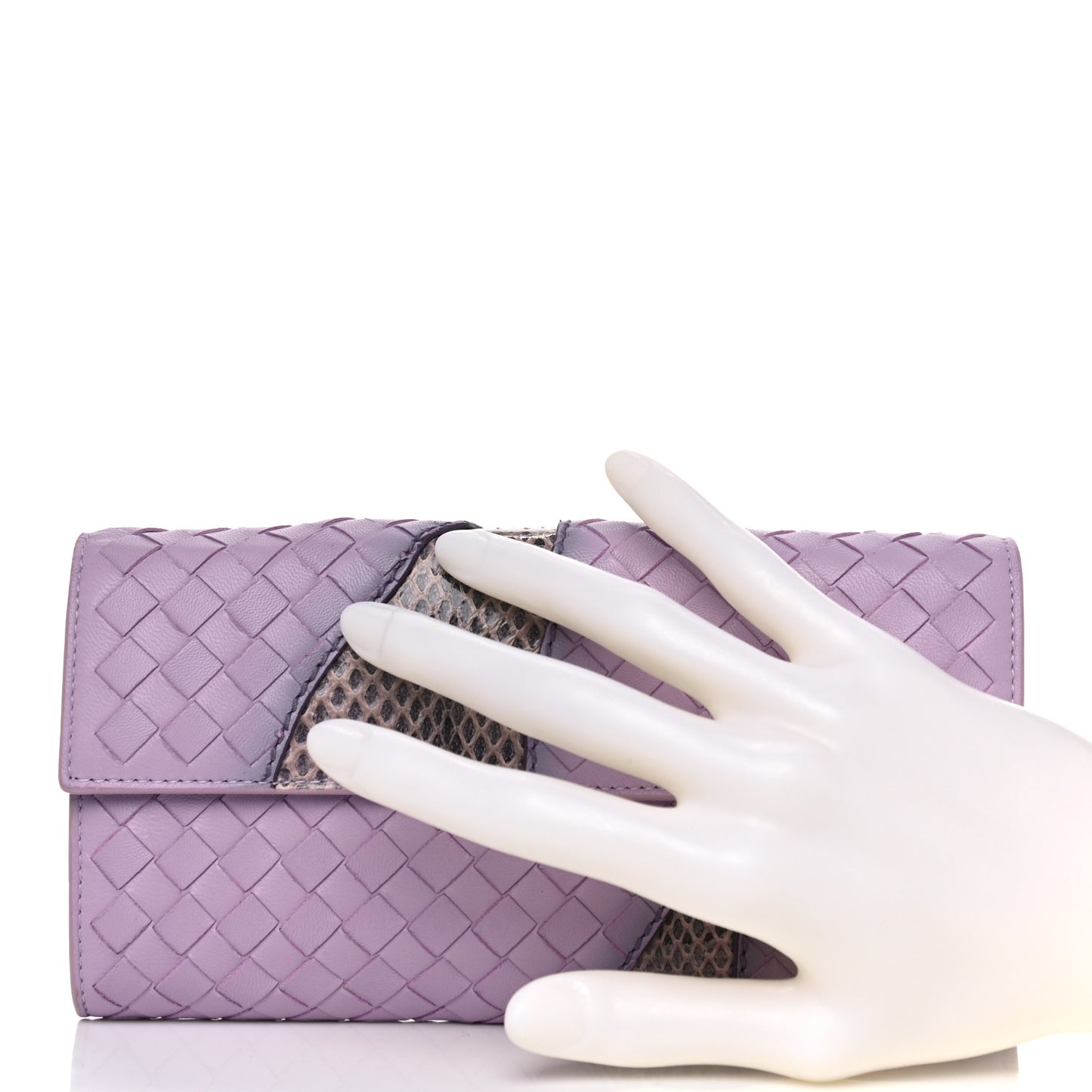 Nappa Ayers Intrecciato Continental Flap Wallet