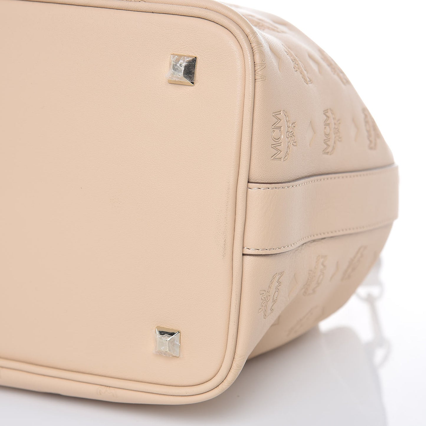 Calfskin Ottomar Monogram Essential Bucket New Beige