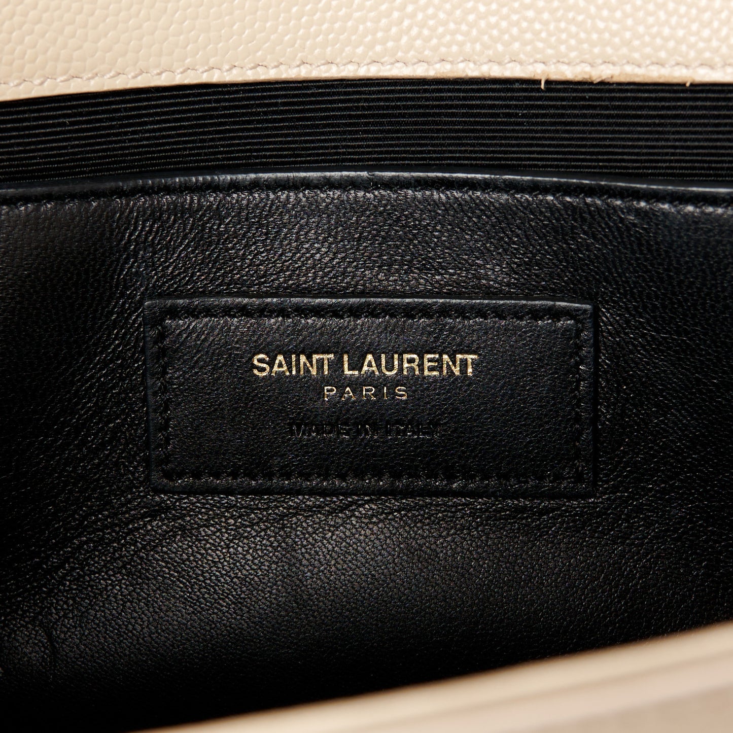 Grain De Poudre Classic Monogram Cassandre Clutch Nude Powder