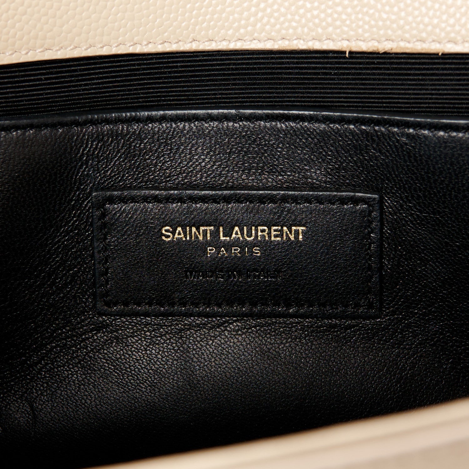 Saint Laurent Grain De Poudre Classic Monogram Cassandre Clutch Nude Powder 6 of 13