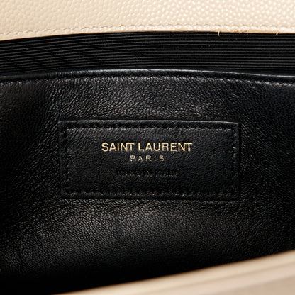 Saint Laurent Grain De Poudre Classic Monogram Cassandre Clutch Nude Powder 6 of 13