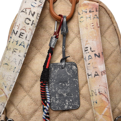 Chanel Graffiti Printed Canvas Medium Backpack Beige 7 of 7