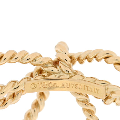 Tiffany 18K Yellow Gold Twist Bow Ring 51 5.75 4 of 4