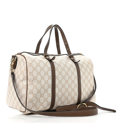 Gucci GG Supreme Monogram Calfskin Medium Nice Boston New Mystic White Beige Brown 3 of 16