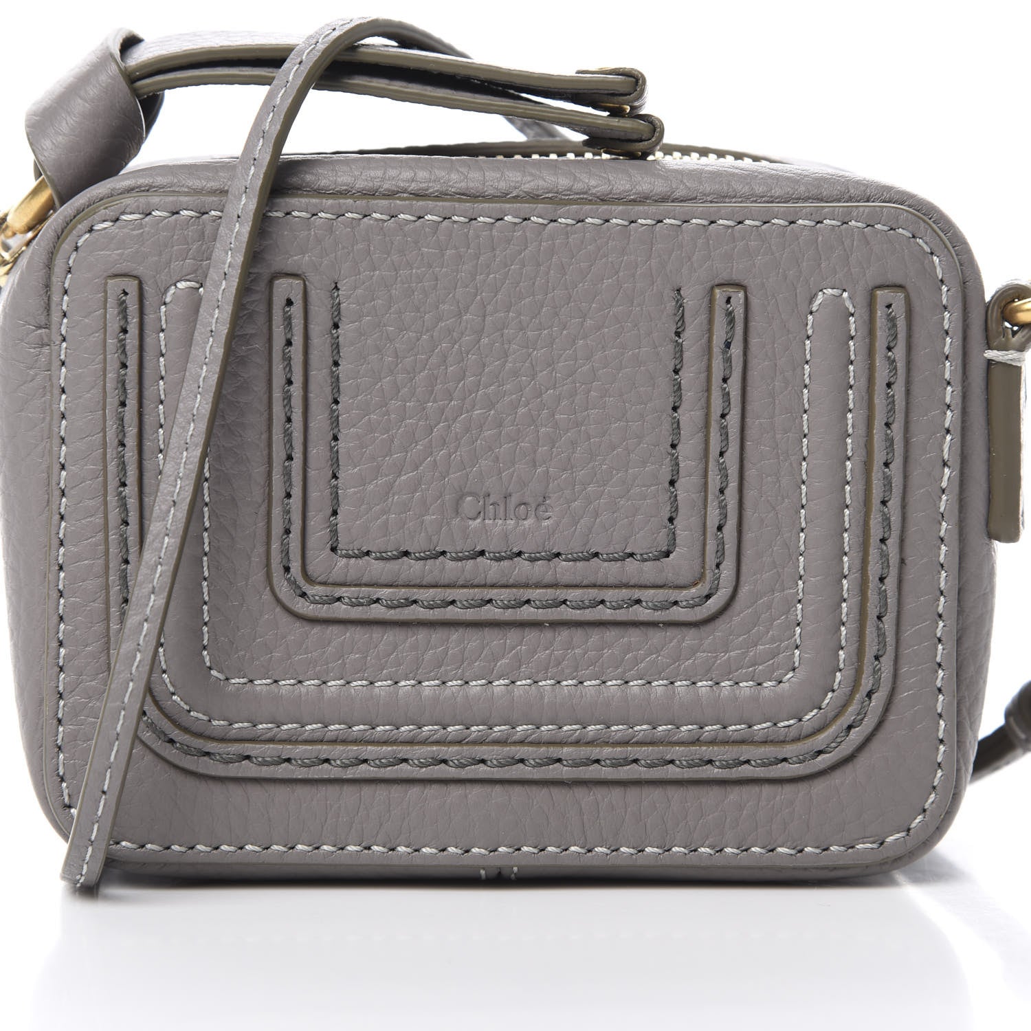 Chloe Calfskin Mini Marcie Crossbody Bag Cashmere Grey 9 of 12