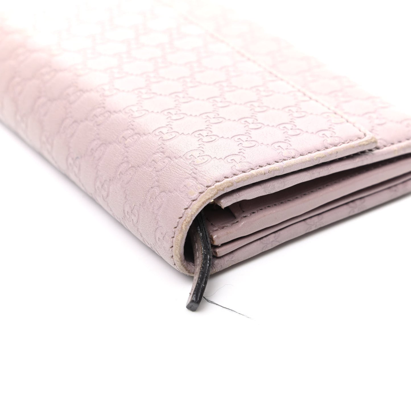 Soft Microguccissima Dice Chain Wallet Mauve