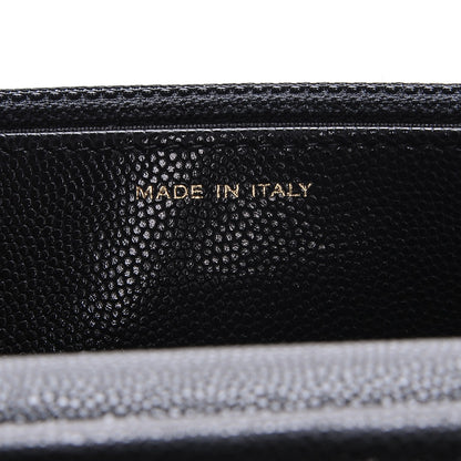 Chanel Caviar Camellia Embossed Wallet On Chain WOC Black 7 of 8