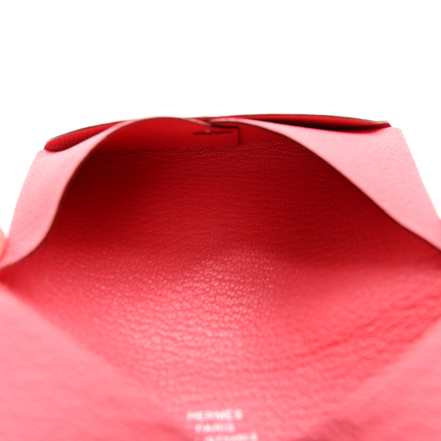 Hermes Chevre Mysore Calvi Card Case Rose Lipstick 5 of 8