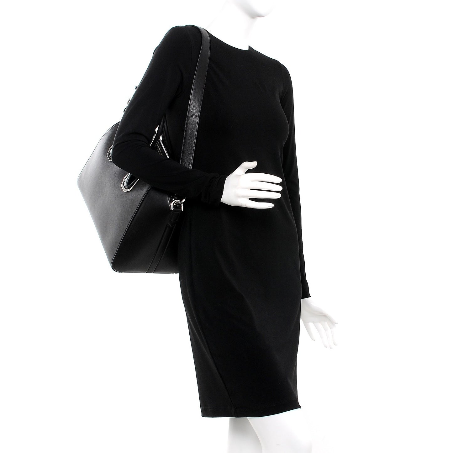 Calfskin Plexiglass Medium Antigona Black