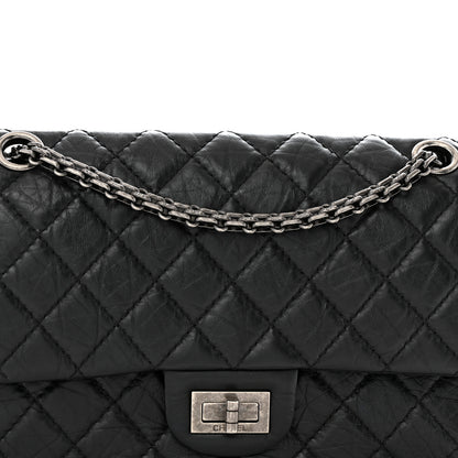 Chanel Aged Calfskin Quilted 2.55 Reissue 225 Flap Black 8 of 12