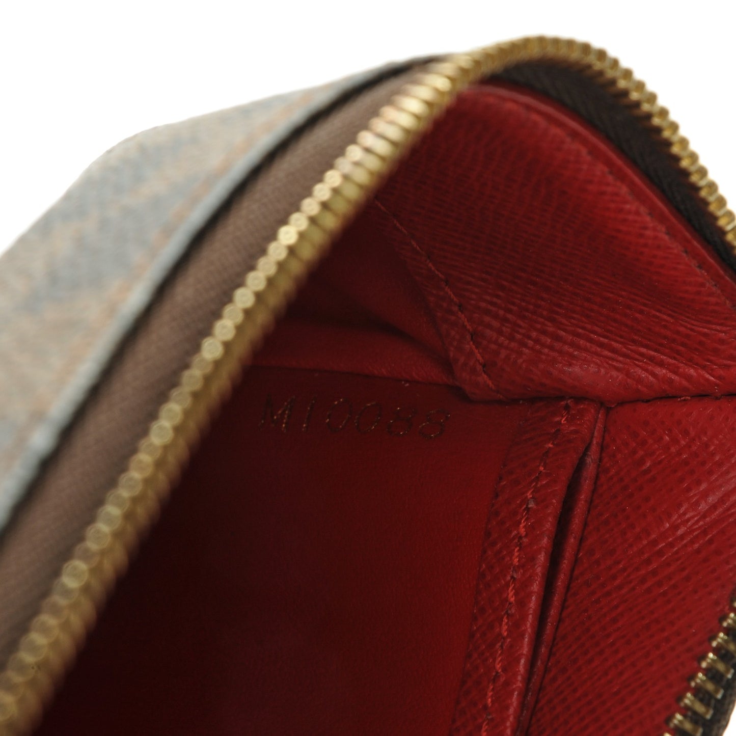 Damier Ebene Complice Trunks and Bags Wallet Red