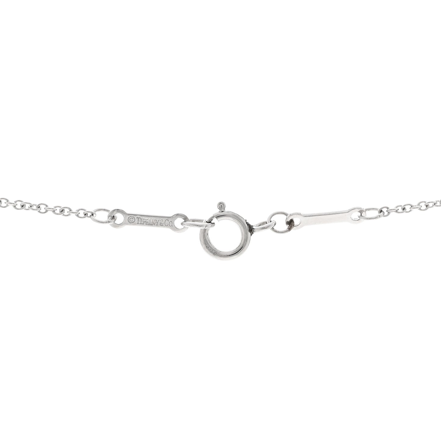 Platinum Diamond .14ct Elsa Peretti Diamonds by the Yard Pendant Necklace