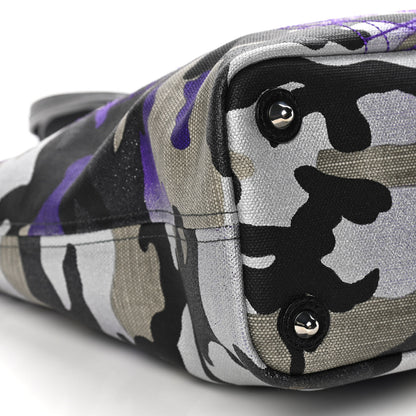 Christian Dior Canvas Camouflage Anselm Reyle Tote 9 of 11