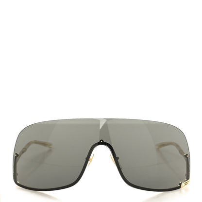 Gucci Metal Mask Shaped Frame Sunglasses GG1560S Gold 2 of 7